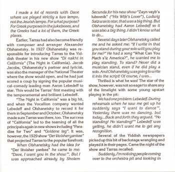 CD Dave Tarras: Yiddish-American Klezmer Music 1925-1956