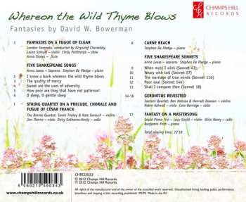 CD David W. Bowerman: Whereon The Wild Thyme Blows: Fantasies 
