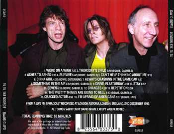CD David Bowie: London Bye Ta Ta (The Astoria Broadcast 1999)