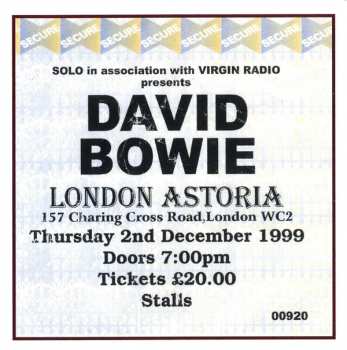 CD David Bowie: London Bye Ta Ta (The Astoria Broadcast 1999)