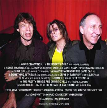 CD David Bowie: London Bye Ta Ta (The Astoria Broadcast 1999)