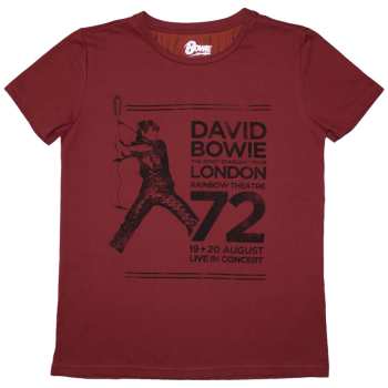 Merch David Bowie: Női Póló Rainbow Theatre