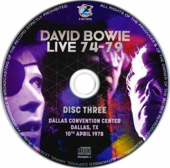 4CD/Dobozkészlet David Bowie: Live 74-79