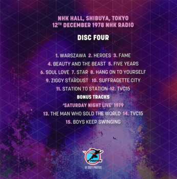 4CD/Dobozkészlet David Bowie: Live 74-79