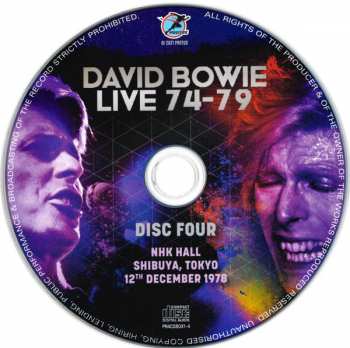 4CD/Dobozkészlet David Bowie: Live 74-79