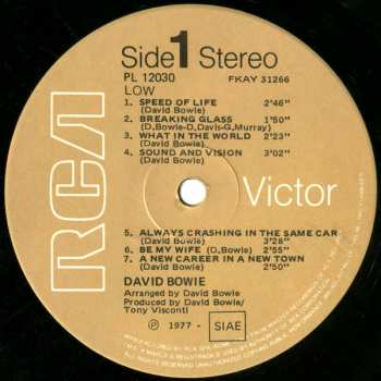 LP David Bowie: Low