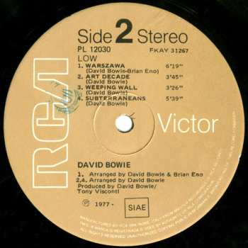LP David Bowie: Low