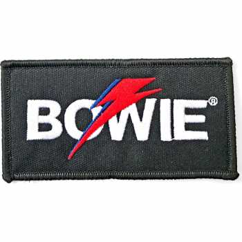 Merch David Bowie: Felvarró Flash Logo David Bowie