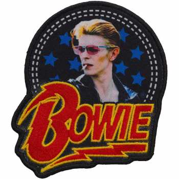 Merch David Bowie: Felvarró Smoking Woven Logo David Bowie