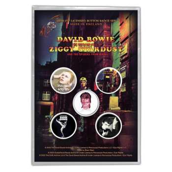 Merch David Bowie: Kitűző készlet Early Albums