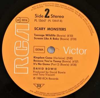 LP David Bowie: Scary Monsters