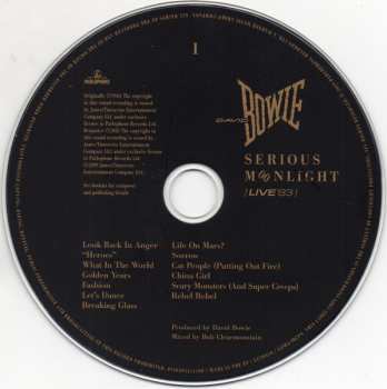 2LP David Bowie: Live At The Forum In Montreal July 12, 1983 CLR