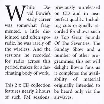 2CD David Bowie: The Lost Sessions (Rare Radio Recordings)