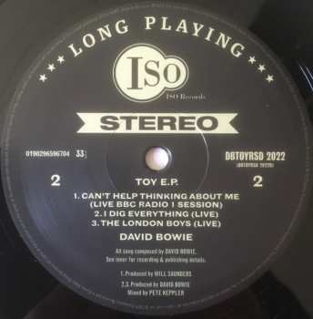 EP David Bowie: Toy E.P. ("You've Got It Made With All The Toys") LTD