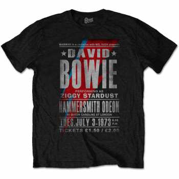 Merch David Bowie: Póló Hammersmith Odeon 