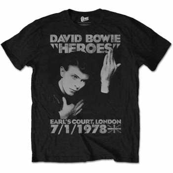 Merch David Bowie: Póló Heroes Earls Court 