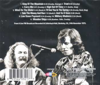 CD Carole King: Berkeley 1975