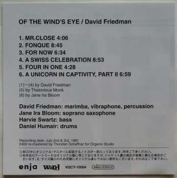 CD David Friedman: Of The Wind's Eye