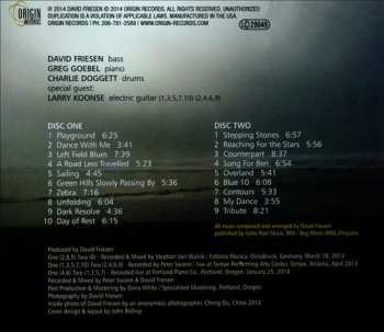2CD David Friesen Circle 3 Trio: Where The Light Falls