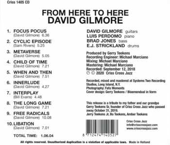 CD David Gilmore: From Here To Here