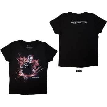 Merch David Gilmour: David Gilmour Ladies T-shirt: Luck & Strange Brighton (black) (back Print & Ex-tour) (small) S