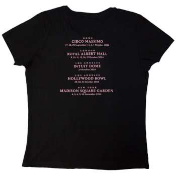 Merch David Gilmour: David Gilmour Ladies T-shirt: Luck & Strange London (black) (back Print & Ex-tour) (small) S