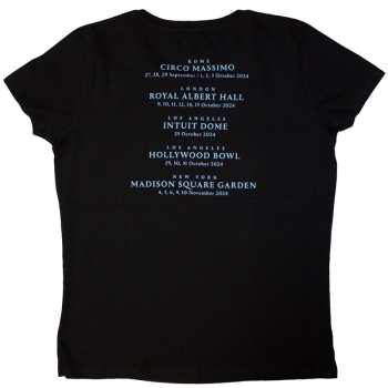 Merch David Gilmour: David Gilmour Ladies T-shirt: Luck & Strange Rome (black) (back Print & Ex-tour) (small) S