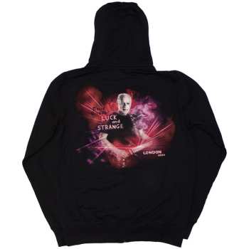 Merch David Gilmour: David Gilmour Unisex Pullover Hoodie: Luck & Strange London (black) (back Print & Ex-tour) (medium) M