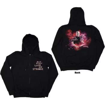 Merch David Gilmour: David Gilmour Unisex Pullover Hoodie: Luck & Strange London (black) (back Print & Ex-tour) (medium) M