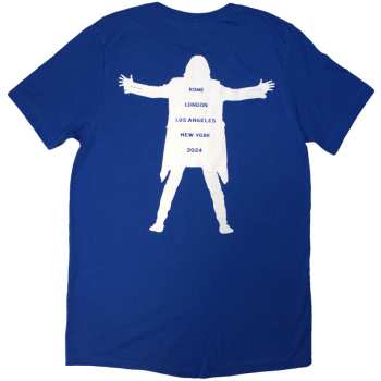 Merch David Gilmour: David Gilmour Unisex T-shirt: Luck & Strange Logo (blue) (back Print & Ex-tour) (small) S