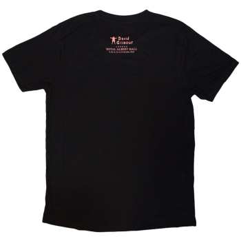 Merch David Gilmour: David Gilmour Unisex T-shirt: Luck & Strange London 2 (black) (back Print & Ex-tour) (small) S