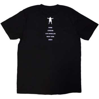 Merch David Gilmour: David Gilmour Unisex T-shirt: Luck & Strange Portrait (black) (back Print & Ex-tour) (small) S