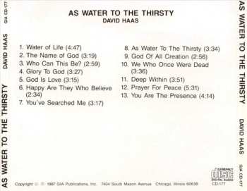 CD David Haas: As Water To The Thirsty
