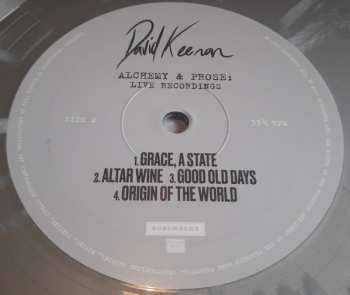 LP David Keenan: Alchemy & Prose: Live Recordings LTD | CLR