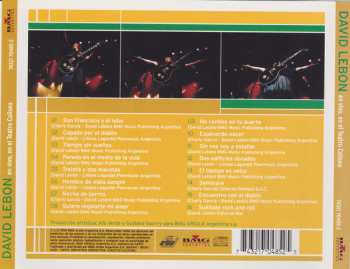 CD David Lebon: En Vivo En El Teatro Coliseo