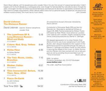 CD David Liebman: The Distance Runner