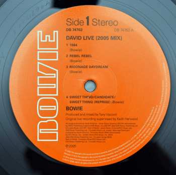 3LP David Bowie: David Live