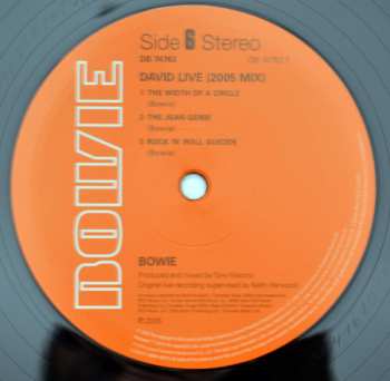 3LP David Bowie: David Live