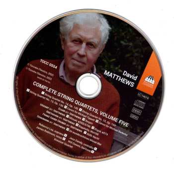CD David Matthews: Complete String Quartets, Volume Five