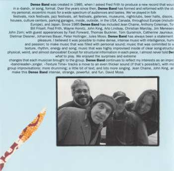 CD David Moss Dense Band: Texture Time
