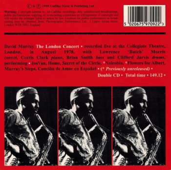 2CD David Murray: The London Concert
