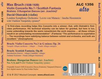 CD The London Symphony Orchestra: Bruch: Violin Concerto No.1; Scottish Fantasy; Brahms: Hungarian Dances 5,8,9