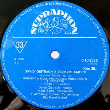 2LP David Oistrach: S Českými Umělci