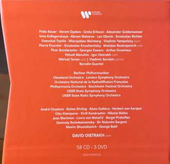 58CD/3DVD/Dobozkészlet David Oistrach: The Warner Remastered Edition - (The Complete Columbia & HMV Recordings / Premieres, Rarities & Live Performances)
