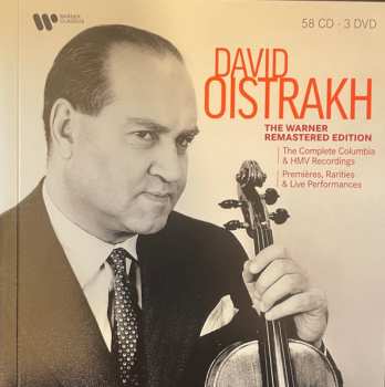 58CD/3DVD/Dobozkészlet David Oistrach: The Warner Remastered Edition - (The Complete Columbia & HMV Recordings / Premieres, Rarities & Live Performances)