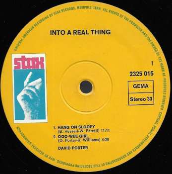 LP David Porter: ...Into A Real Thing