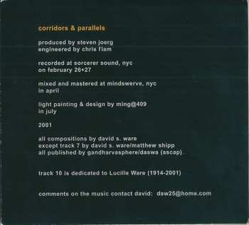 CD David S. Ware Quartet: Corridors & Parallels