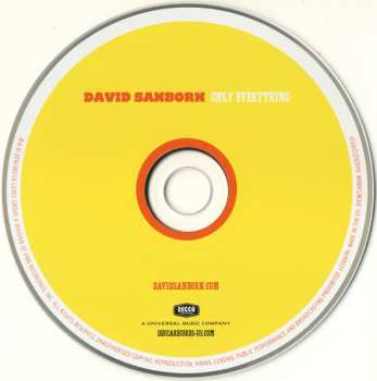 CD David Sanborn: Only Everything