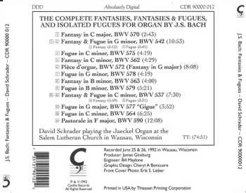 CD Johann Sebastian Bach: Fantasies & Fugues