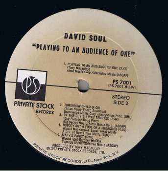 LP David Soul: Playing To An Audience Of One